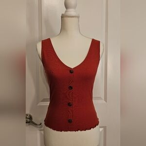⭐ 3 for $18 ⭐ Caution to the Wind Rust Color Tank size Medium